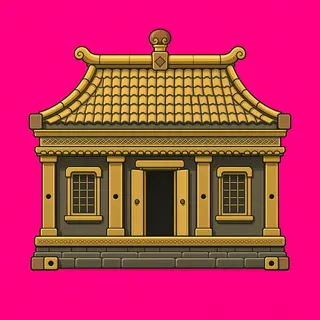roof center, intact