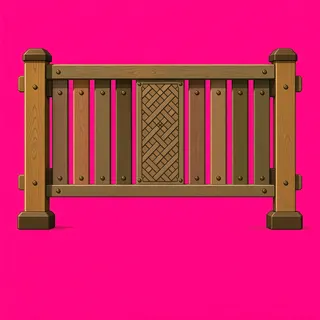 fence straight, intact