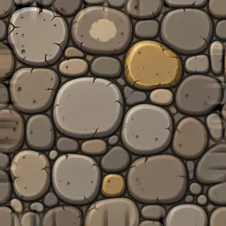 damaged worn cobbles