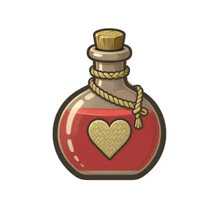 healing potion, plain design