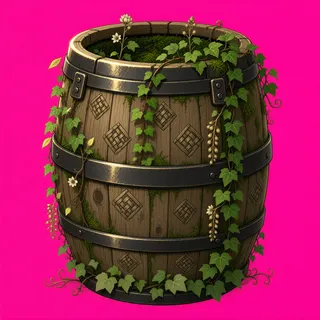 overgrown barrel
