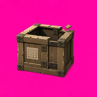 damaged wooden crate