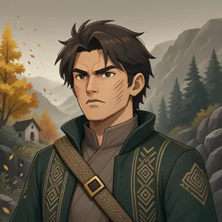 original adult messenger, determined expression