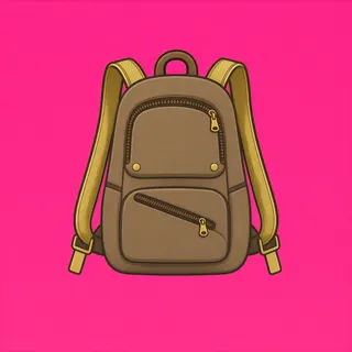 backpack, plain design