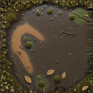 overgrown wet mud