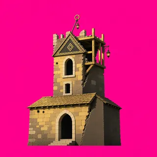 damaged watchtower