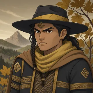 original adult merchant, determined expression
