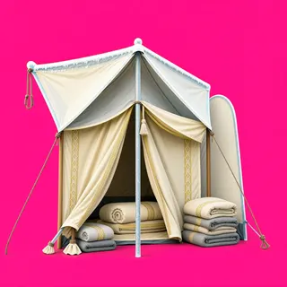 frosted tent