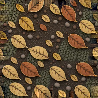 weathered leaf litter