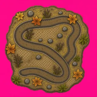 wheel tracks, irregular arrangement