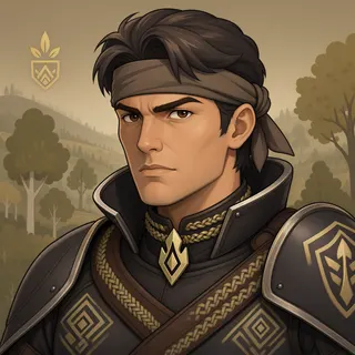 original adult guard, determined expression