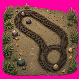 wheel tracks, dense arrangement