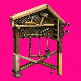 damaged tool rack