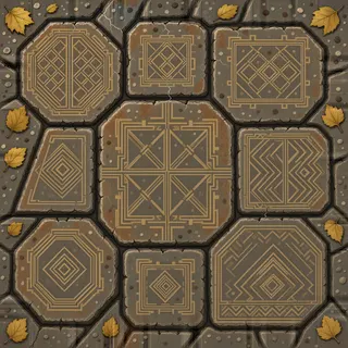 weathered flat paving