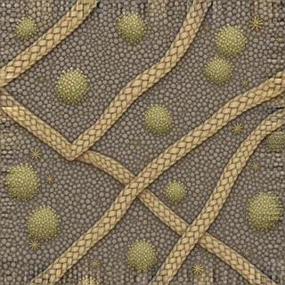 lichen-speckled warm grey gravel