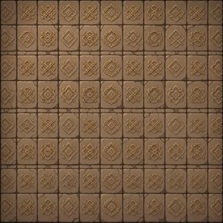 weathered dusty tiled floor