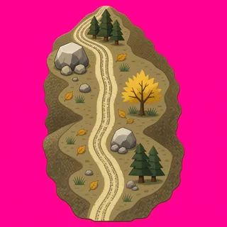 wheel tracks, sparse arrangement