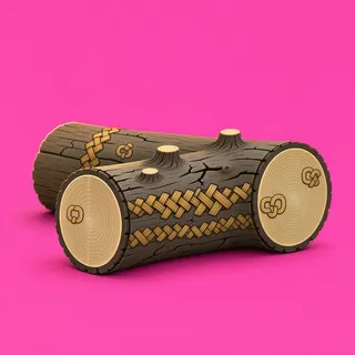 clean fallen log