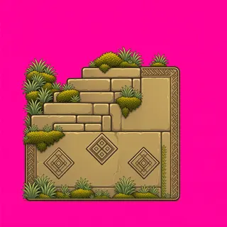 stairs upward, overgrown