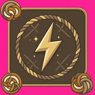 lightning bolt, rare accent design