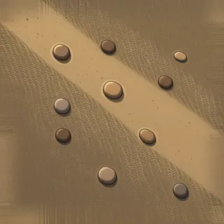 dust-covered bank sediment