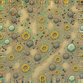 dust-covered warm grey gravel