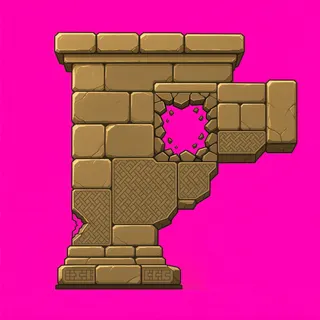 wall T junction, damaged