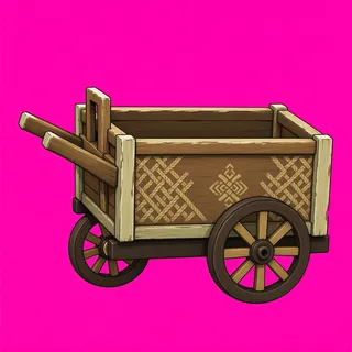 weathered abandoned cart