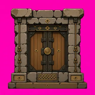 door closed, damaged