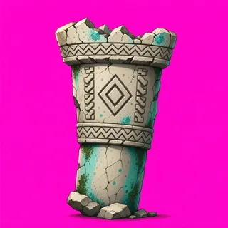 weathered broken pillar