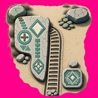 wheel tracks, sparse arrangement