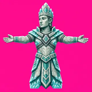 frosted statue