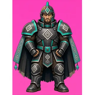 original adult armored enemy, facing north
