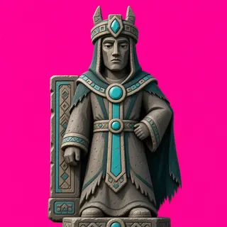 weathered statue