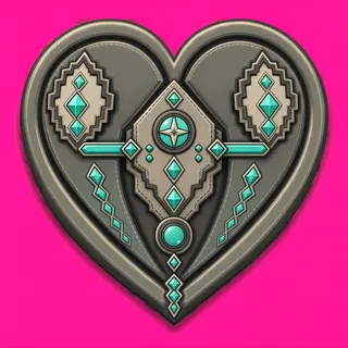heart, ornate design