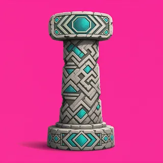 damaged broken pillar