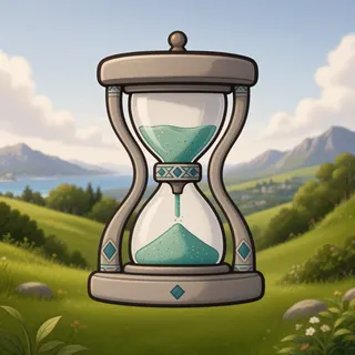 hourglass, plain design
