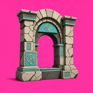 weathered archway