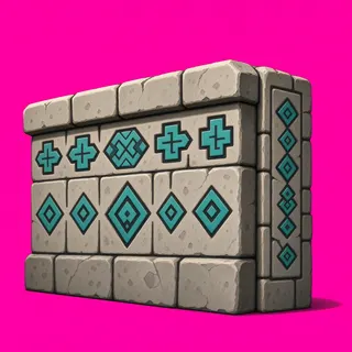 clean stone wall section