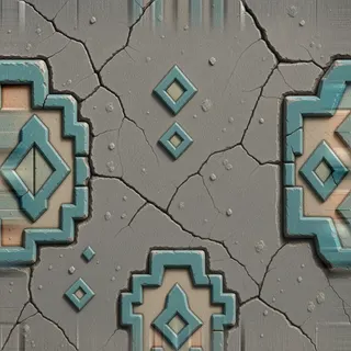 dust-covered rough stone floor