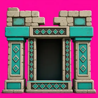 door frame, intact