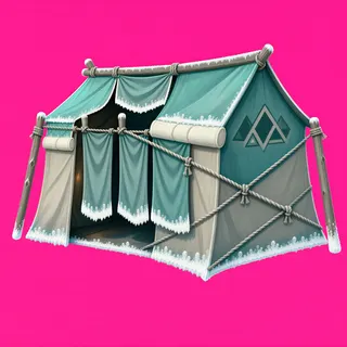 frosted tent