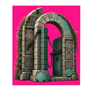 overgrown gate