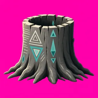 damaged tree stump