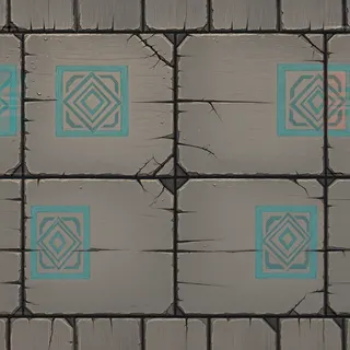 damaged weathered plank floor