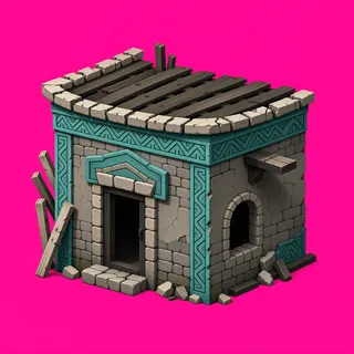 damaged small dwelling