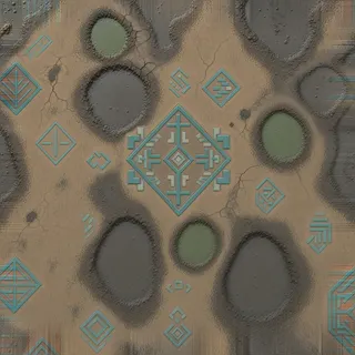 dust-covered wet mud
