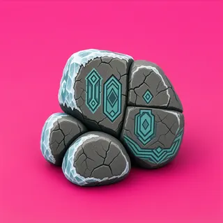 frosted small rock