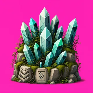 overgrown crystal cluster