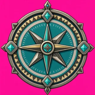compass, ornate design